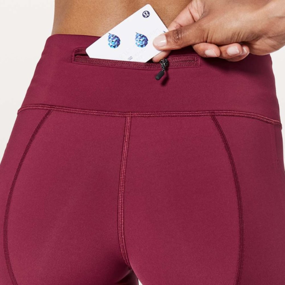 Lululemon Pace Rival Crop *22" In Ruby Wine - image 3